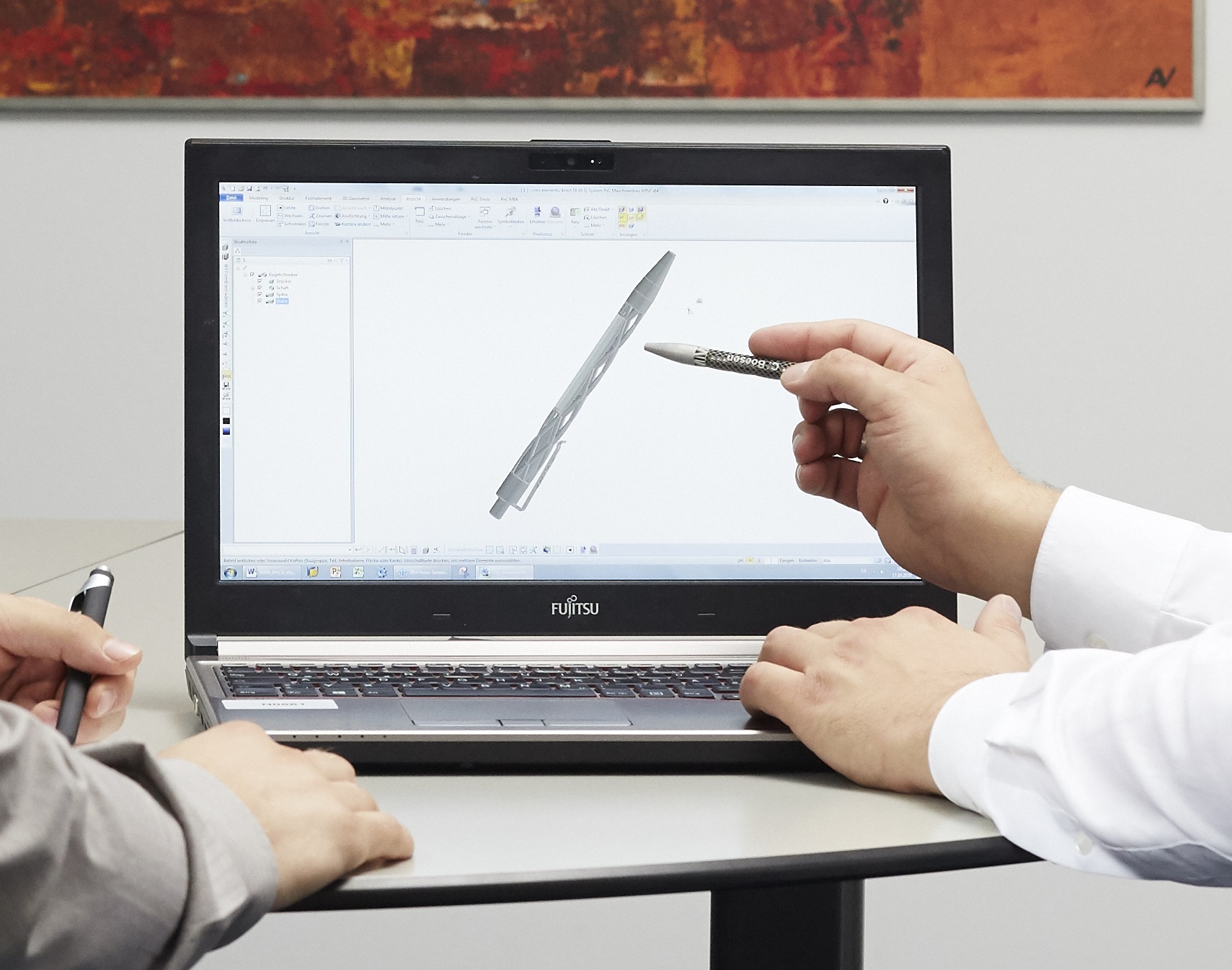 computer draft of 3D object